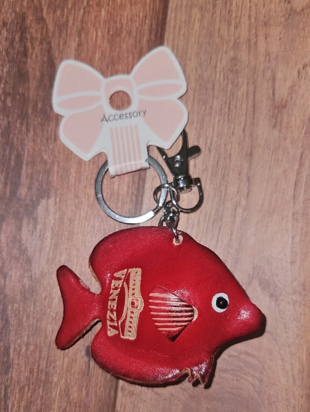 Leather 3d Fish Keychains. New